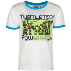 8 år / 128 cm - Hvid Ninja Turtles T-shirt