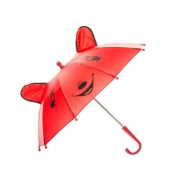 Paraply Med Glad Ansigt Til Børn Ø 50 cm Rød