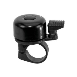 Mini Ringeklokke Til Cykler Sort - 22,2 mm