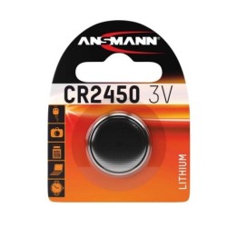 1 stk. Ansmann Lithium Batteri CR2450, 3V